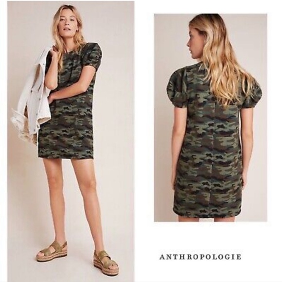 COPY - Anthropologie Velvet By Graham and Spencer | Fleece lined camo dress | s… - Picture 2 of 5